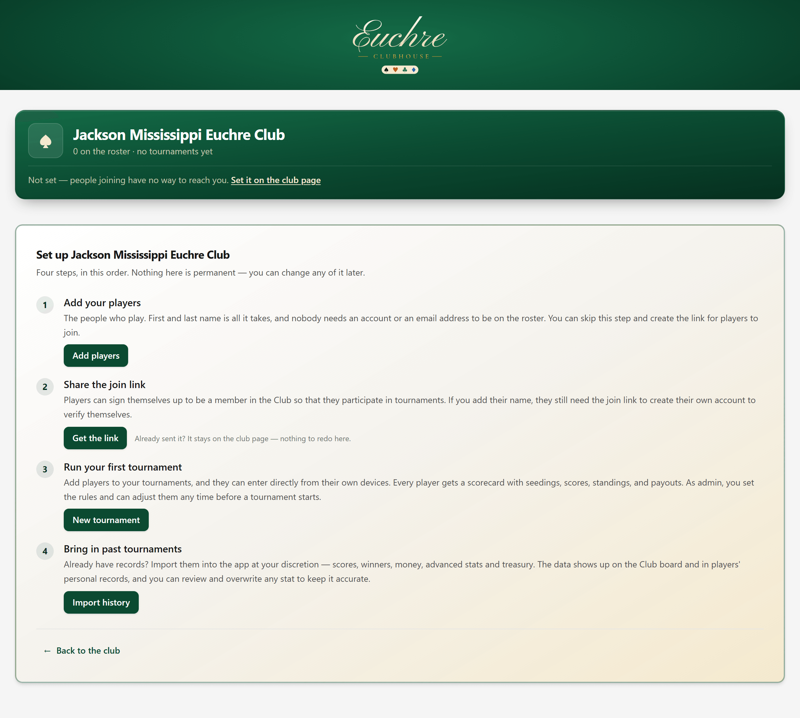 Start on the dashboard — /